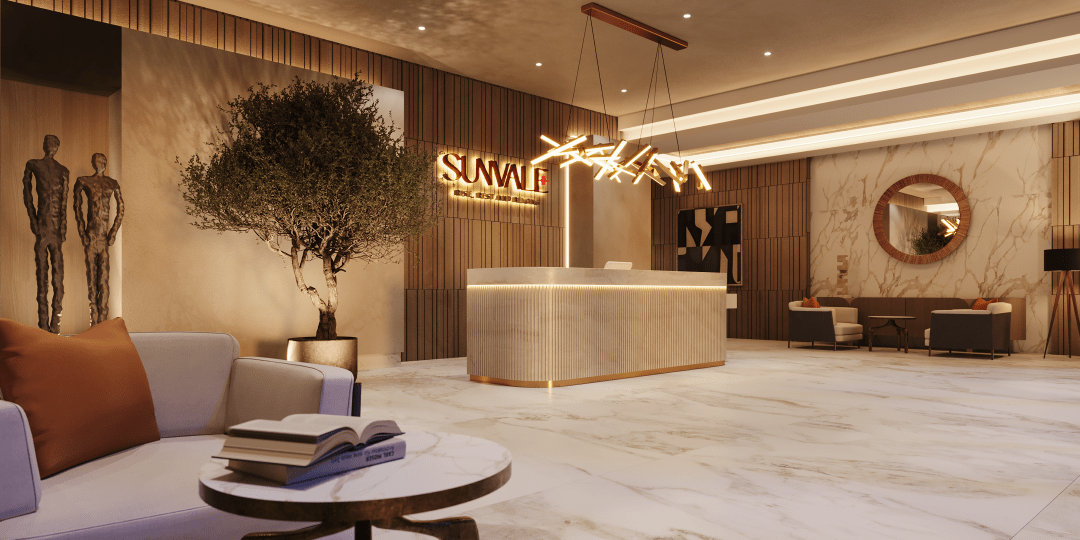 Sunvale residential proect reception area